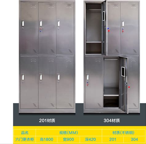 不锈钢更衣柜员工储物柜浴室更衣柜不锈钢衣柜多门储物柜全国发货-阿里巴巴