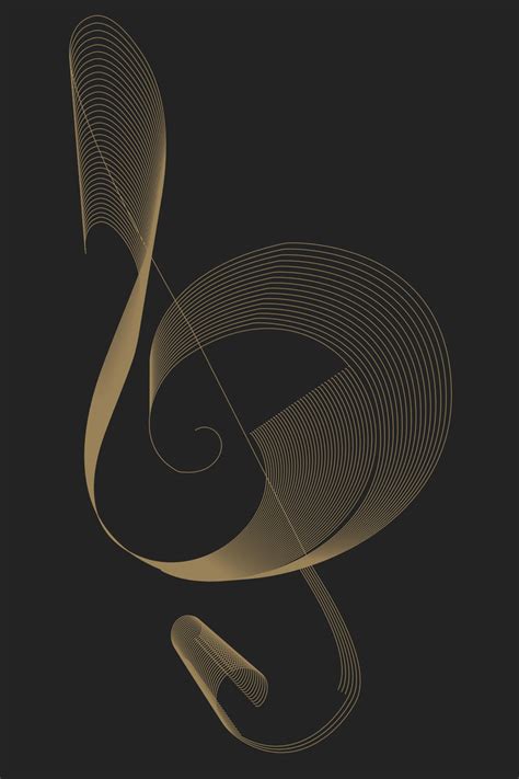 创意曲线黄色乐符音乐节宣传黑色背景海报PSD免费下载 - 图星人