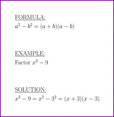 a^2 – b^2 (formula and example) – LUNLUN.COM