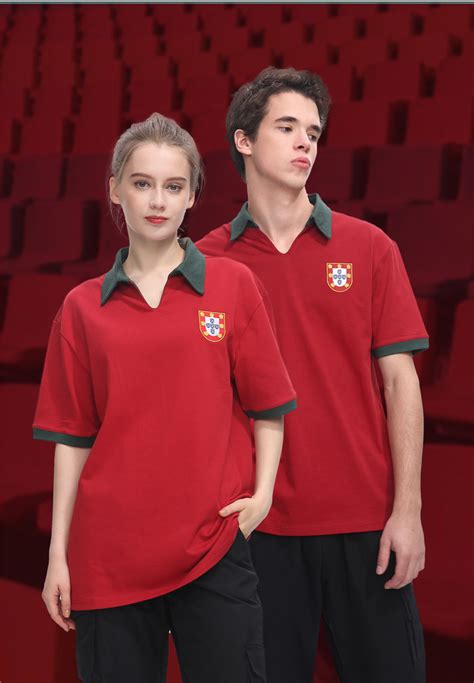 葡萄牙国家队官方商品 经典球衣复刻T恤 官网款深红Polo致敬传奇-葡萄牙国家队-优个网