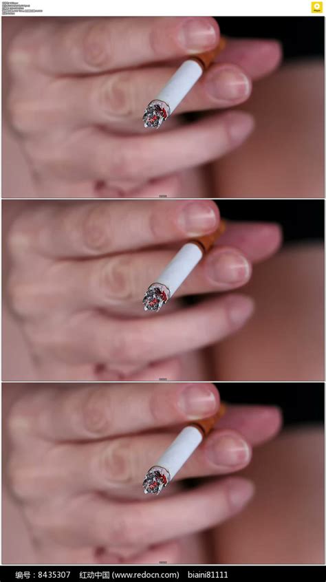 拿着香烟实拍视频素材图片_实拍素材_编号8435307_红动中国