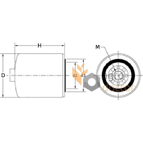 Fuel filter P550588 [Donaldson] OEM:761410 for AGRALE, BOBCAT, order at ...