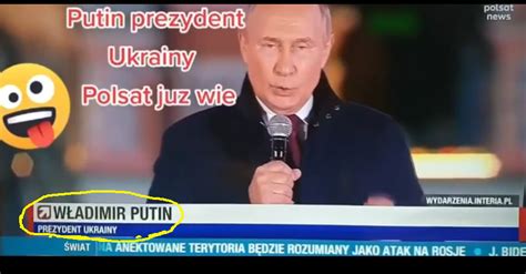 波兰电视台直播出错 称普京为“乌克兰总统”? - 国际 - 华网