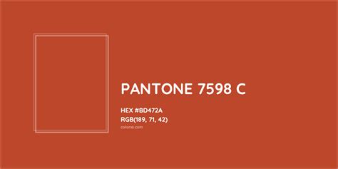 About PANTONE 7598 C Color - Color codes, similar colors and paints ...
