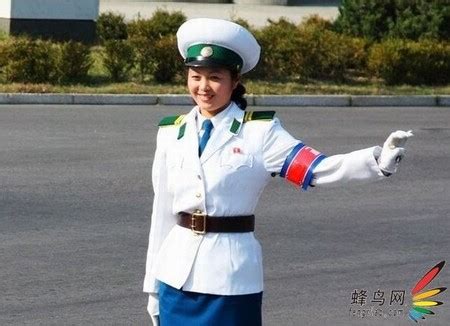 图记朝鲜女交警_旅游摄影-蜂鸟网