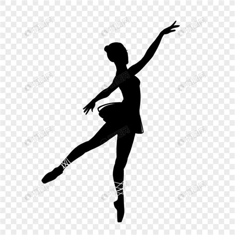 跳舞的少女剪影元素素材下载-正版素材401746200-摄图网