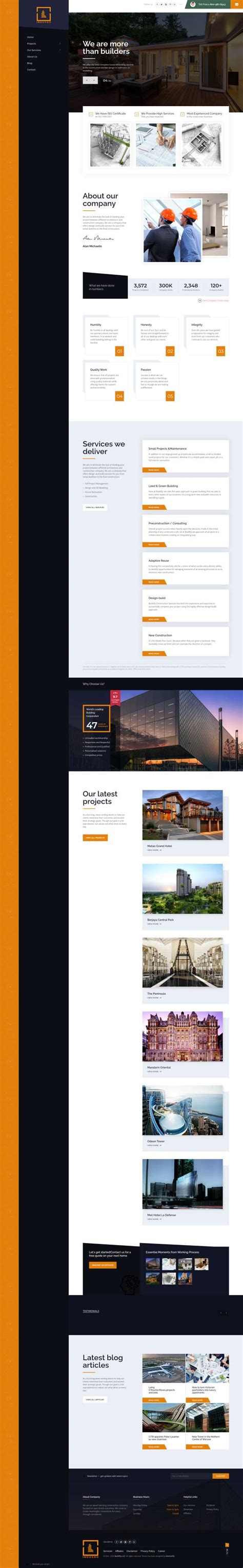 企业网站模板html，通用公司网站网站设计-17素材网