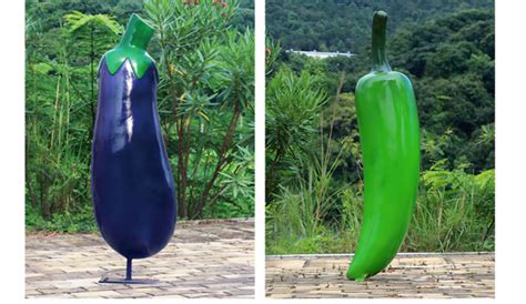 彭家菜园广告宣传IP形象玻璃钢蔬菜胡萝卜仿真茄子雕塑|纯艺术|雕塑|添翼雕塑何小姐 - 原创作品 - 站酷 (ZCOOL)