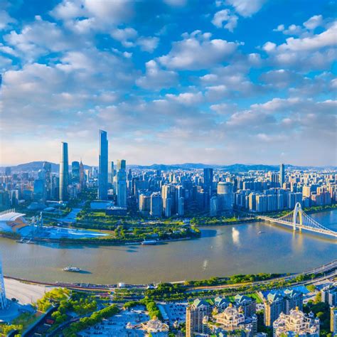 CBD scenery of Guangzhou City, Guangdong Province, China - Drax