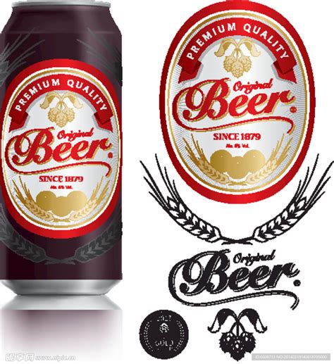 啤酒商标标签设计图片素材-编号08307778-图行天下
