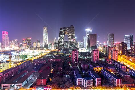 中国中央电视台大楼夜景高清图片下载-正版图片501601903-摄图网