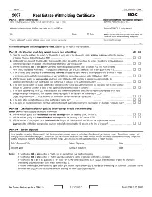 Franchise Tax Board Form 593 C And 593 W - Fill Online, Printable ...