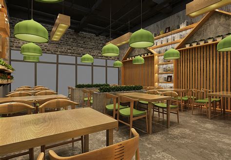 中式快餐店面设计 |空间|室内设计|星空工作室 - 原创作品 - 站酷 (ZCOOL)
