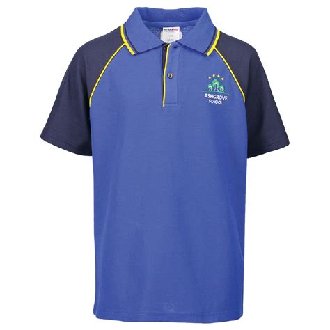 Schooltex Ashgrove Short Sleeve Polo with Embroidery Royal/Navy | The ...