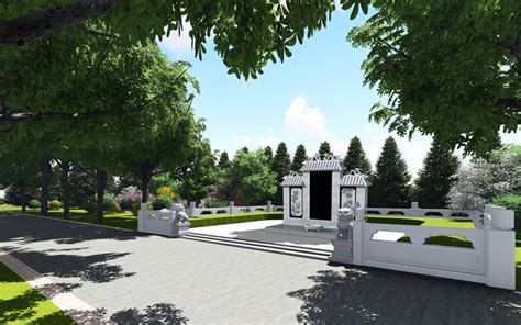 重庆渝北区私人豪华土葬墓地设计效果图大全