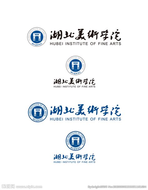 大学校徽系列:湖北美术学院标志矢量图 - 设计之家