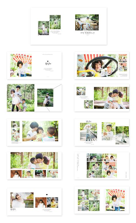 可爱儿童成长相册模板PSD素材免费下载_红动中国
