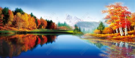 美丽的秋景素材-美丽的秋景图片-美丽的秋景素材图片下载-觅知网