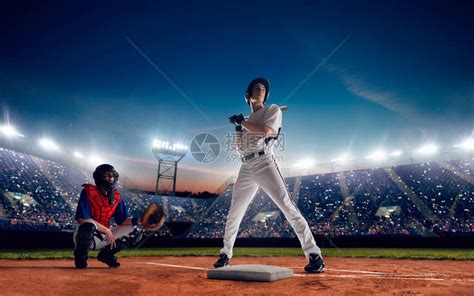 球场上的职业棒球运动员高清图片下载-正版图片506599389-摄图网