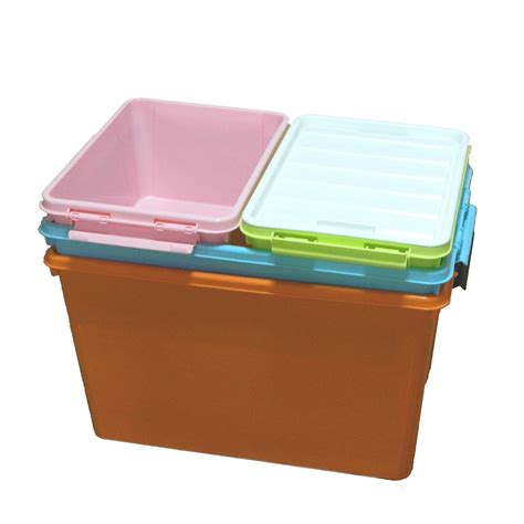 手提式小中大特大号透明塑料收纳箱车载储物箱玩具家用衣物整理盒-阿里巴巴