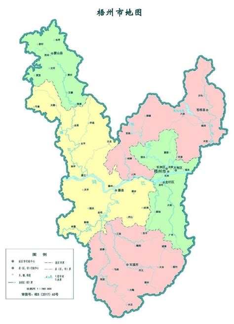 广西梧州市全地图,广西省梧州市,梧州市_大山谷图库
