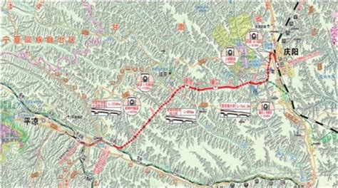 甘肃铁路规划图2030,西安到平凉高铁规划图,白平_大山谷图库