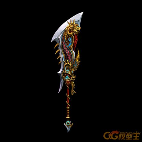 【新提醒】武器，三渲二武器，屠龙刀，大刀，大剑，传奇武器-01 - 3D模型 - CG模型王 - www.cgmxw.com