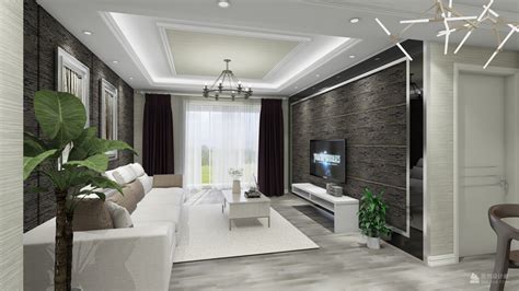 现代简约单身公寓 - 现代风格一室一厅装修效果图 - 17355430918设计效果图 - 每平每屋·设计家