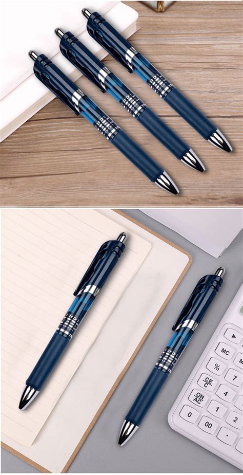 12支装得力速干按动中性笔学生用考试签字笔0.5mm碳素黑红蓝水笔-阿里巴巴