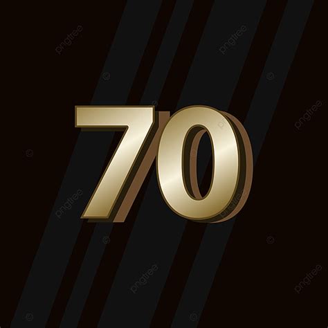70 Anniversary Image, Greeting Card, Clipart