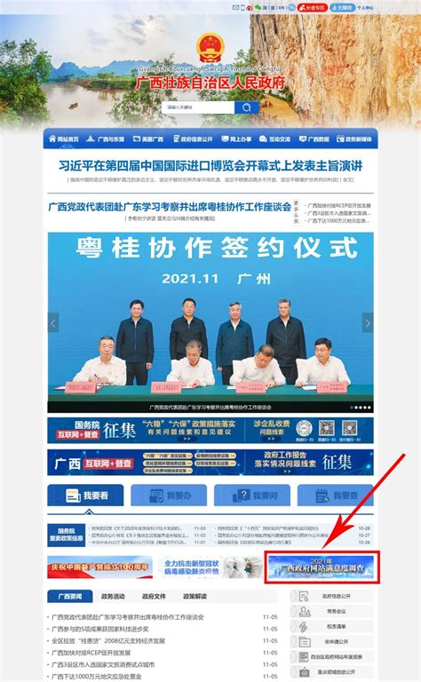 2021年广西政府网站满意度调查开始了_手机新浪网