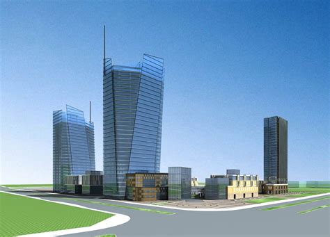 嘉兴项目3dmax 模型下载-光辉城市