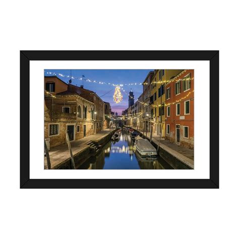 iCanvas "Christmas Decoration At A Small Canal In Venice, Italy" by Jan ...