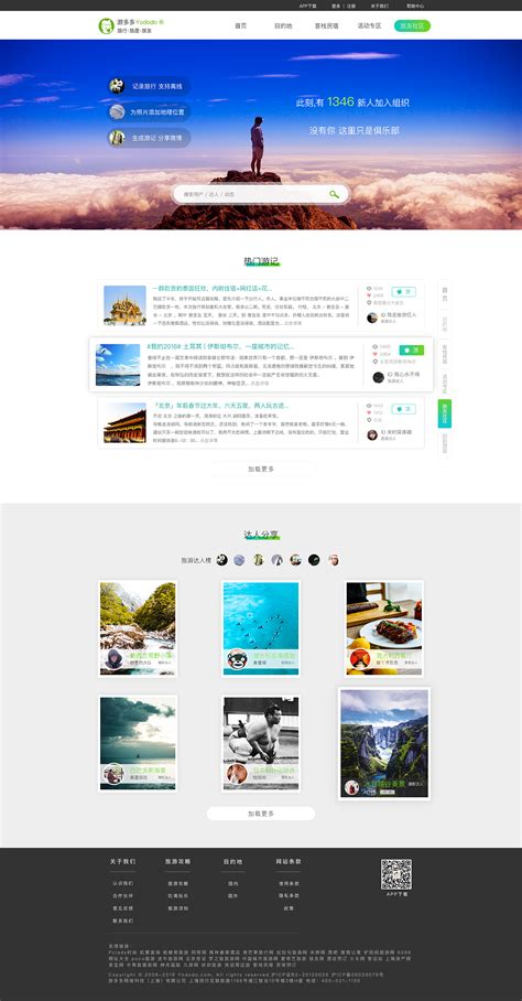 旅游类网站制作，攻略及自由行和会员中心页面设计|平面|品牌|lv绿萝 - 原创作品 - 站酷 (ZCOOL)