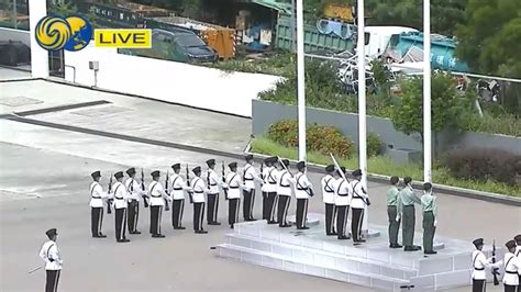 香港保安局步操大汇演开始！各纪律部队同场表演中式步操