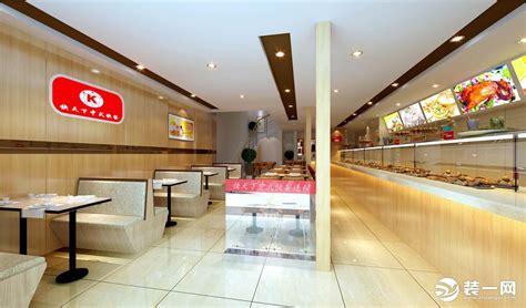 中式连锁快餐店装修效果图-杭州众策装饰装修公司