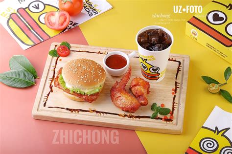 【优志摄影】汉堡鸡肉卷西式快餐拍摄_厦门优志摄影-站酷ZCOOL