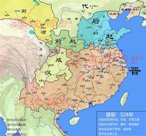 东晋十六国疆域变化图（317~337年） - 知乎