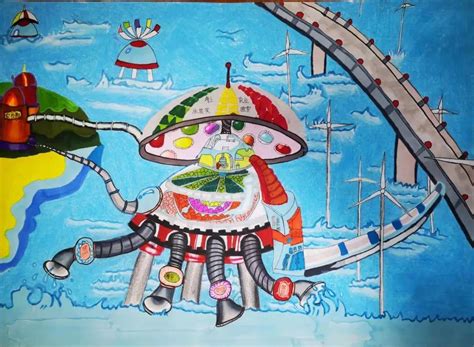 第37届铜川市青少年科技创新大赛少年儿童科学幻想绘画比赛优秀作品欣赏（三）