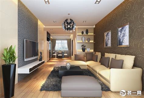 现代风格120平米三室一厅客厅地毯图片_土巴兔装修效果图