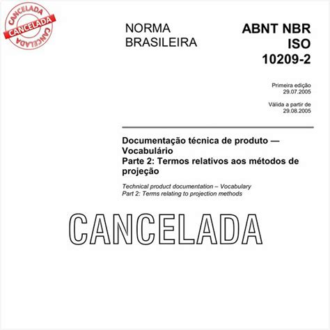 Target Normas: ABNT NBR ISO 10209-2 NBRISO10209-2 Documentação