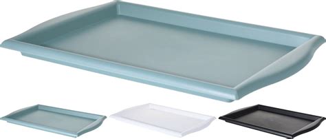 Rectangular Stainless Steel Serving Tray With Swarovski Crystal Filled ...