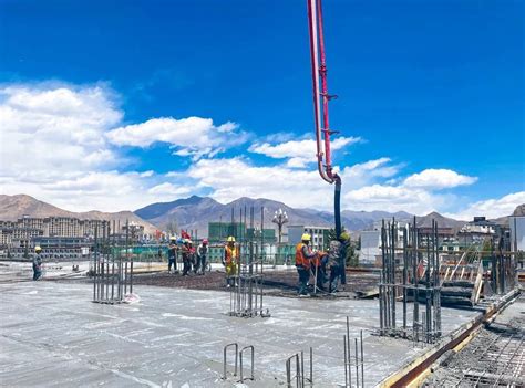 西藏自治区山南市文化艺术中心项目首层顶板混凝土浇筑完成 - 砼牛网