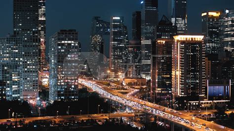北京国贸cbd夜景摄影图高清摄影大图-千库网