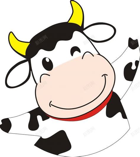 一头奶牛奔跑跳跃走路前进动画视频_红动网