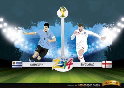 巴西2014年乌拉圭vs英格兰足球赛比赛 - PSD素材网