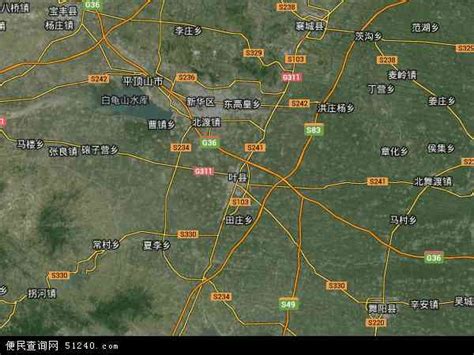 叶县地图 - 叶县卫星地图 - 叶县高清航拍地图