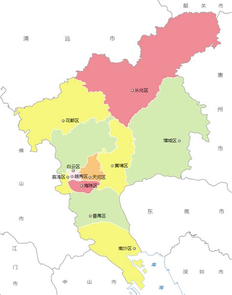 广州市越秀区行政区划地图 越秀区人口与经济社会教育发展_房家网
