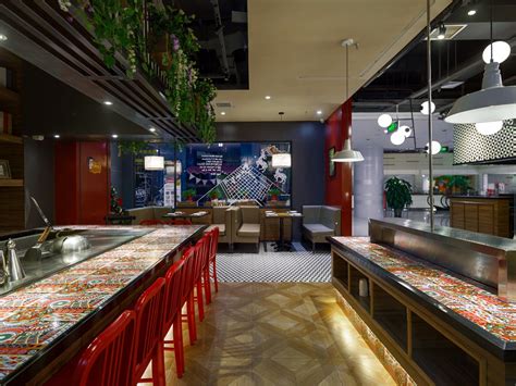 餐饮空间设计铁板烧餐厅设计：月影铁板烧 艺术餐_艺鼎装饰设计-站酷ZCOOL