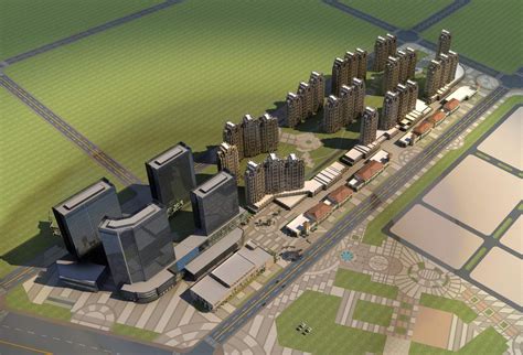 兖州F地块规划3dmax 模型下载-光辉城市